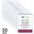 C-Line Poly Top-loading Sheet Protectors, Clear, 8 1/2" Width x 11" Length, 50 / Box, CLI62013