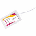 C-Line Cleer Adheer Custom Laminated Luggage Tags, Clear, 10 / Pack, CLI65107