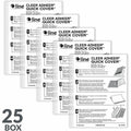 C-Line Cleer-Adheer Laminated Film Covers, Clear, 25 / Box, CLI65187