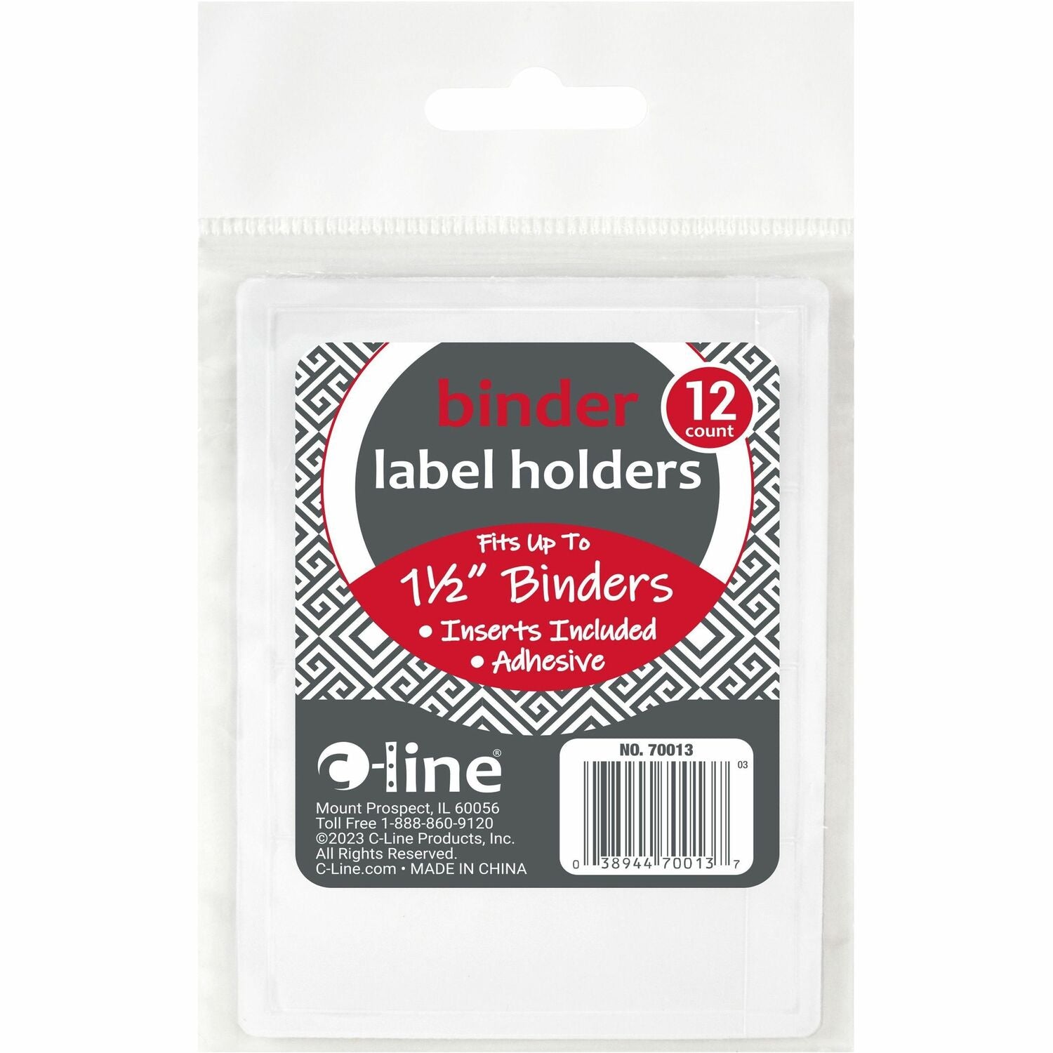 C-Line Self-Adhesive Binder Labels, 1 Pack