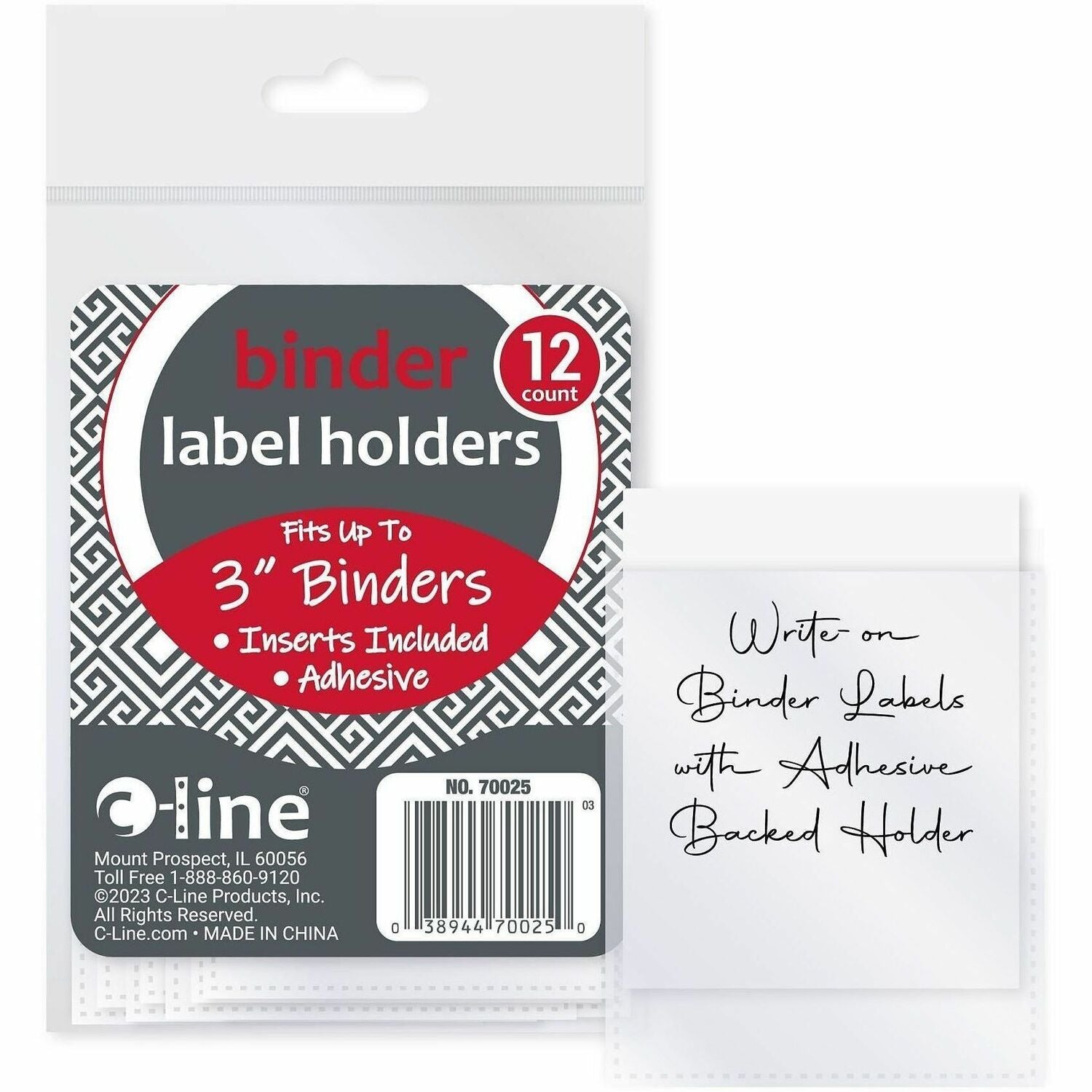 C-Line Self-Adhesive Binder Labels, 1 Pack