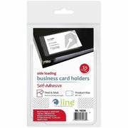C-Line Self-Adhesive Business Card Holders, 1 Pack