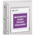 C-Line Magnetic Shop Ticket Holders, Clear, 15 / Box, CLI83912