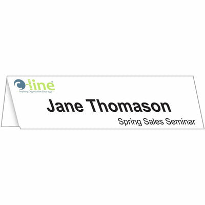 C-Line Inkjet/Laser Name Tents & Holders, White, 8 1/2" x 11", 1 Box — view 1