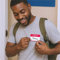 C-Line Hello My Name Is Adhesive Name Badges, Red, 100 / Box, CLI92234