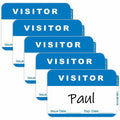 C-Line Adhesive Visitor Name Badges, White, 100 / Box, CLI92245