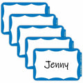 C-Line Self-adhesive Color Border Name Badges, Blue, 100 / Box, CLI92265