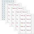 C-Line Time's Up! Peel & Stick Name Badges, White, 100 / Box, CLI97004