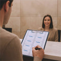 C-Line Time's Up! One-day Visitor Name Badges, White, 100 / Box, CLI97005