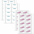 C-Line Time's Up! One-day Visitor Name Badges, White, 100 / Box, CLI97005