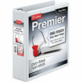 TOPS Cardinal Premier ONE-TOUCH Easy Open Locking Slant-D Rings Binder, White, 8 1/2" Width x 11" Length, CRD10320
