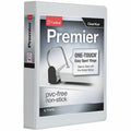 TOPS Cardinal Premier ONE-TOUCH Easy Open Locking Slant-D Rings Binder, White, 8 1/2" Width x 11" Length, CRD10320