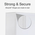 TOPS Cardinal Premier ONE-TOUCH Easy Open Locking Slant-D Rings Binder, White, 8 1/2" Width x 11" Length, CRD10330