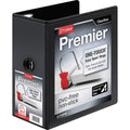 TOPS Cardinal Premier ONE-TOUCH Easy Open Locking Slant-D Rings Binder, Black, 8 1/2" Width x 11" Length, CRD10351