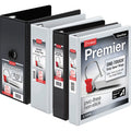 TOPS Cardinal Premier ONE-TOUCH Easy Open Locking Slant-D Rings Binder, Black, 8 1/2" Width x 11" Length, CRD10351
