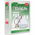 TOPS Cardinal Xtralife ClearVue Locking Slant-D Binder, White, 8 1/2" Width x 11" Length, CRD26320