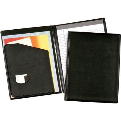 TOPS Cardinal 397 610 Letter Pad Folio, Black, 9 1/2" Width x 12 1/2" Length, CRD397610