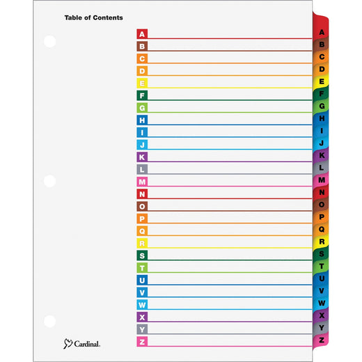 Cardinal® A-Z OneStep Index System, 1 Set