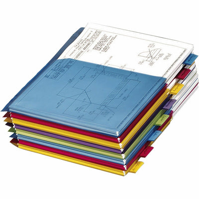 TOPS Cardinal Expanding Pocket Poly Divider, Assorted, 8.50" Width x 11" Length, 1 Set, CRD84013