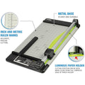 Carl Heavy-Duty Metal Base 18" Paper Trimmer, Gray, CUI12238