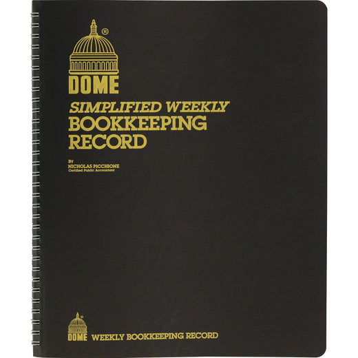 Dome Bookkeeping Record Book, 1 Each