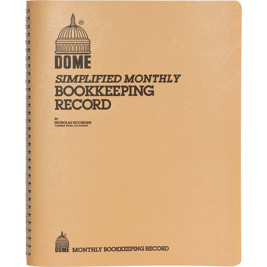 Dome Bookkeeping Record Book, 1 Each