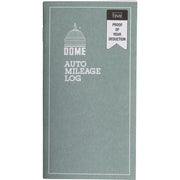 Dome Auto Mileage Log, 1 Each