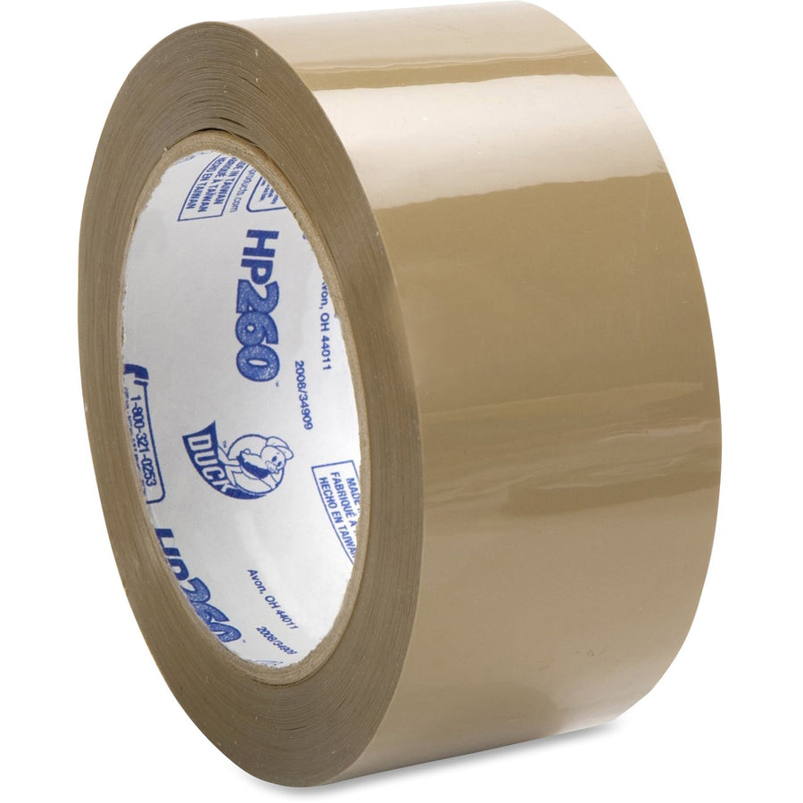 Duck Brand HP260 Packing Tape, Tan, 1.88", 60 yd, 3", Non-yellowing, 1 Roll, DUCHP260T