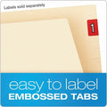 TOPS Pendaflex Letter Recycled End Tab File Folder, Manila, 8 1/2" Width x 11" Length, 50 / Box, PFX11230