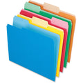 TOPS Pendaflex 1/3 Tab Cut Letter Top Tab File Folder, Assorted, 8 1/2" Width x 11" Length, 100 / Box, PFX15213ASST