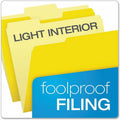 TOPS Pendaflex 1/3 Tab Cut Letter Top Tab File Folder, Yellow, 8 1/2" Width x 11" Length, 100 / Box, PFX15213YEL