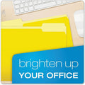 TOPS Pendaflex 1/3 Tab Cut Letter Top Tab File Folder, Yellow, 8 1/2" Width x 11" Length, 100 / Box, PFX15213YEL