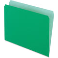 TOPS Pendaflex Letter Recycled Top Tab File Folder, Light Green, 8 1/2" Width x 11" Length, 100 / Box, PFX152BGR