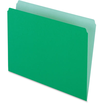 TOPS Pendaflex Letter Recycled Top Tab File Folder, Light Green, 8 1/2" Width x 11" Length, 100 / Box — view 1