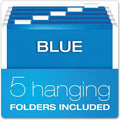 TOPS Pendaflex Plastic Desktop Letter Hanging File, Blue, PFX23011