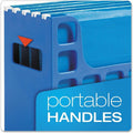 TOPS Pendaflex Plastic Desktop Letter Hanging File, Blue, PFX23011