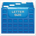TOPS Pendaflex Plastic Desktop Letter Hanging File, Blue, PFX23011