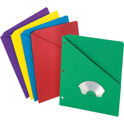 TOPS Pendaflex Slash Pocket 3-hole Project Folders, Multi, 8 1/2" Width x 11" Length, 25 / Pack — view 1
