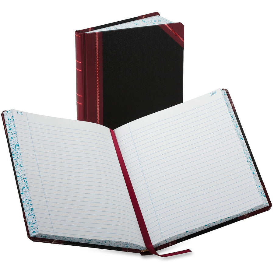 TOPS Boorum & Pease Boorum 38 Series Account Books, Black, 7.62" Width x 9.62" Length, 8EA/CT — view 1