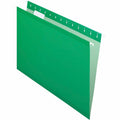 TOPS Pendaflex 1/5 Tab Cut Letter Recycled Hanging Folder, Bright Green, 8 1/2" Width x 11" Length, 25 / Box, PFX415215BGR
