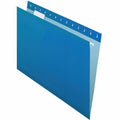 TOPS Pendaflex 1/5 Tab Cut Letter Recycled Hanging Folder, Blue, 8 1/2" Width x 11" Length, 25 / Box, PFX415215BLU