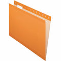 TOPS Pendaflex 1/5 Tab Cut Letter Recycled Hanging Folder, Orange, 8 1/2" Width x 11" Length, 25 / Box, PFX415215ORA
