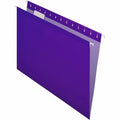 TOPS Pendaflex 1/5 Tab Cut Letter Recycled Hanging Folder, Violet, 8 1/2" Width x 11" Length, 25 / Box, PFX415215VIO