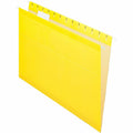 TOPS Pendaflex 1/5 Tab Cut Letter Recycled Hanging Folder, Yellow, 8 1/2" Width x 11" Length, 25 / Box, PFX415215YEL