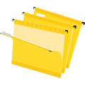 TOPS Pendaflex 1/5 Tab Cut Letter Recycled Hanging Folder, Yellow, 8 1/2" Width x 11" Length, 25 / Box, PFX415215YEL