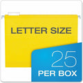 TOPS Pendaflex Letter Hanging Folder, Yellow, 8 1/2" Width x 11" Length, 25 / Box, PFX4152X2YEL