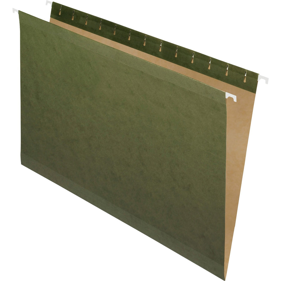 TOPS Pendaflex Legal Recycled Hanging Folder, Standard Green, 8 1/2" Width x 14" Length, 25 / Box — view 1