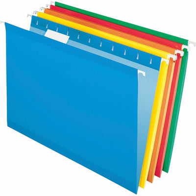 TOPS Pendaflex 1/5 Tab Cut Legal Recycled Hanging Folder, Green, 8 1/2" Width x 14" Length, 25 / Box — view 1
