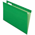 TOPS Pendaflex 1/5 Tab Cut Legal Hanging Folder, Bright Green, 8 1/2" Width x 14" Length, 25 / Box, PFX415315BGR