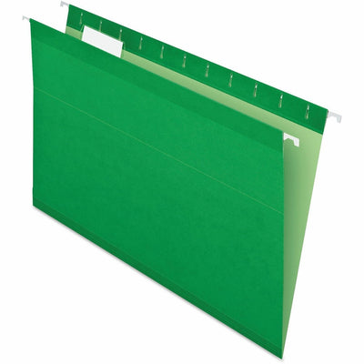 TOPS Pendaflex 1/5 Tab Cut Legal Hanging Folder, Bright Green, 8 1/2" Width x 14" Length, 25 / Box, PFX415315BGR